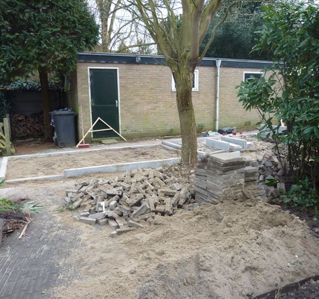 Tuin in renovatie