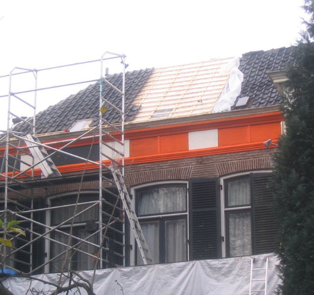 Dak met oranje